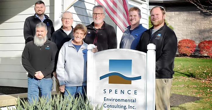 The Spence consulting staff outside the Pickerington office